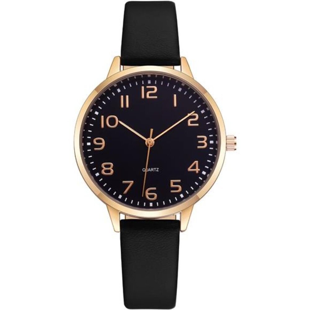 Women Watches Leather Mesh Strap Round Case Analog Fashion Ladies Wrist Watches